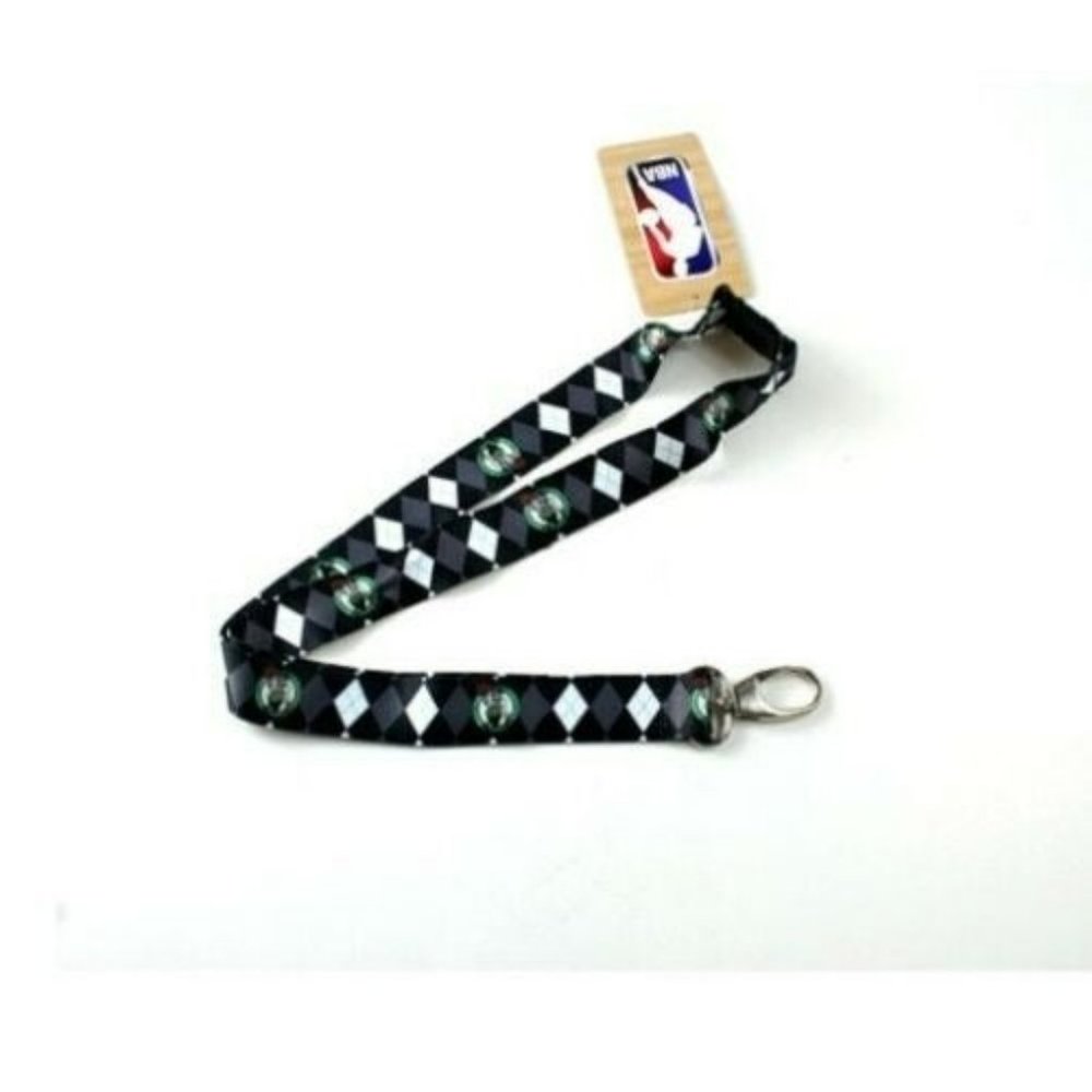 BOSTON CELTICS ARGYLE LANYARD NEW NBA